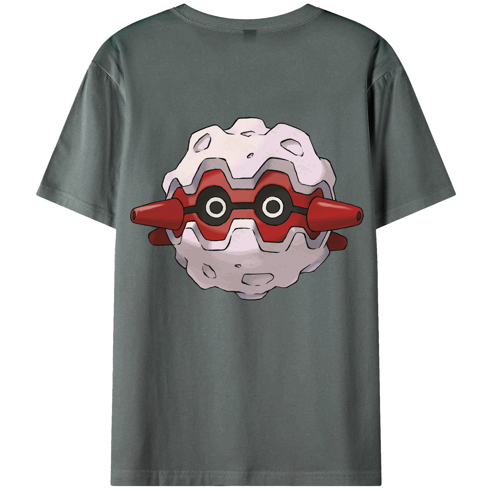 （画像用） ポケットモンスター Pokémon 綿100％ メンズ半袖Tシャツ（バックプリント） 通気性